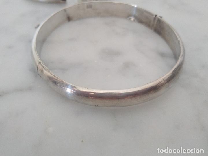 Joyeria: Dos pulseras brazaletes de plata de 925 - Foto 14