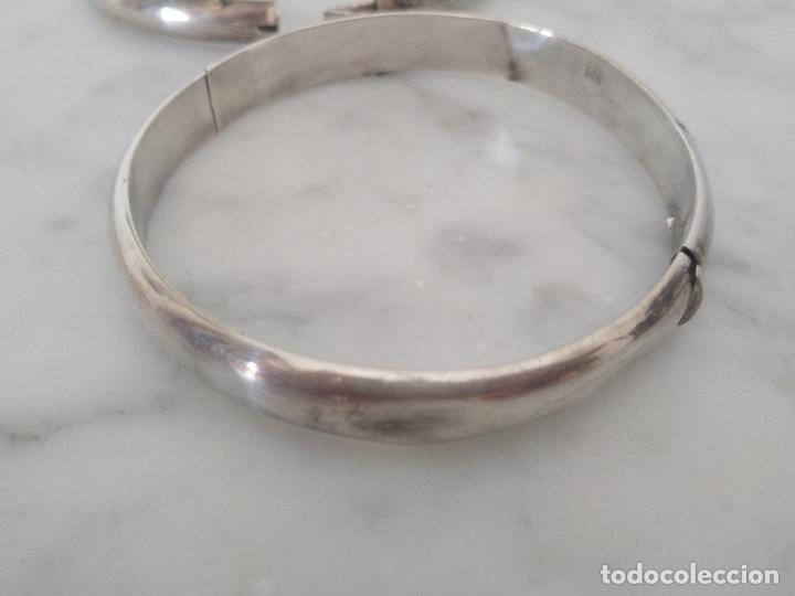 Joyeria: Dos pulseras brazaletes de plata de 925 - Foto 15