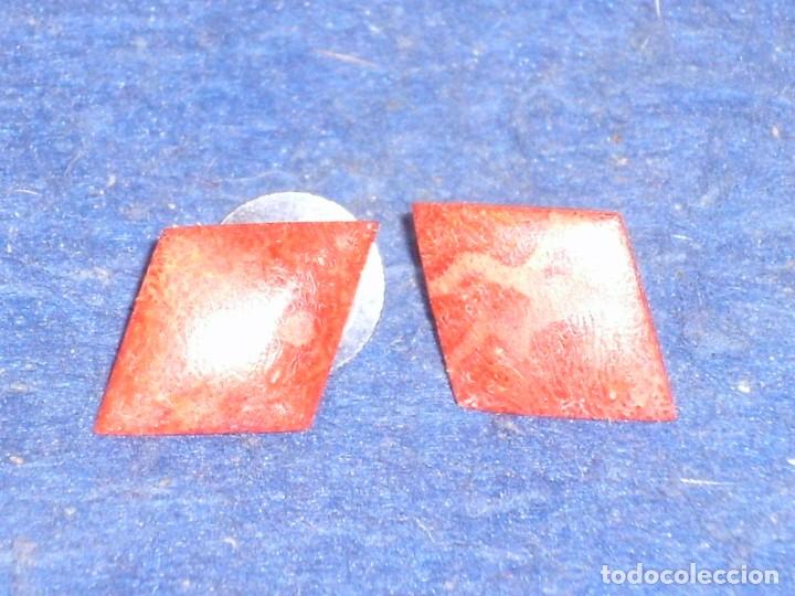 Joyeria: PENDIENTES DE CORAL DE MANZANA,ROMBOS. - Foto 3