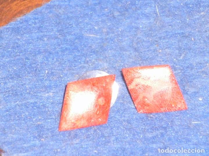 Joyeria: PENDIENTES DE CORAL DE MANZANA,ROMBOS. - Foto 5