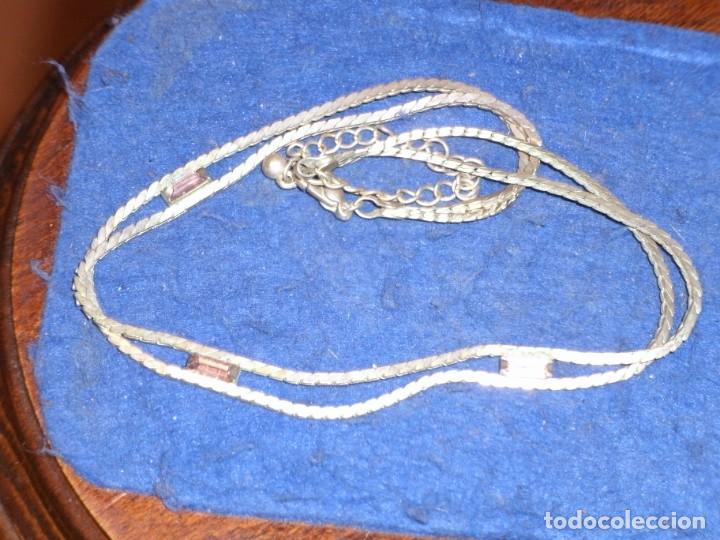 Joyeria: COLLAR GARGANTILLA PLATEADA CON PEDRERIA. - Foto 4