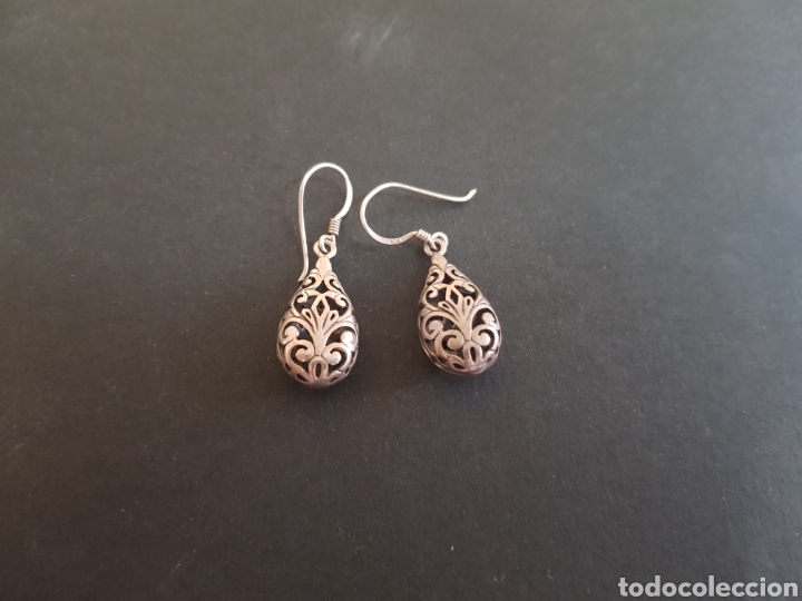 Joyeria: #568 PENDIENTES DE NACAR Y PLATA 925 5CM - Foto 1