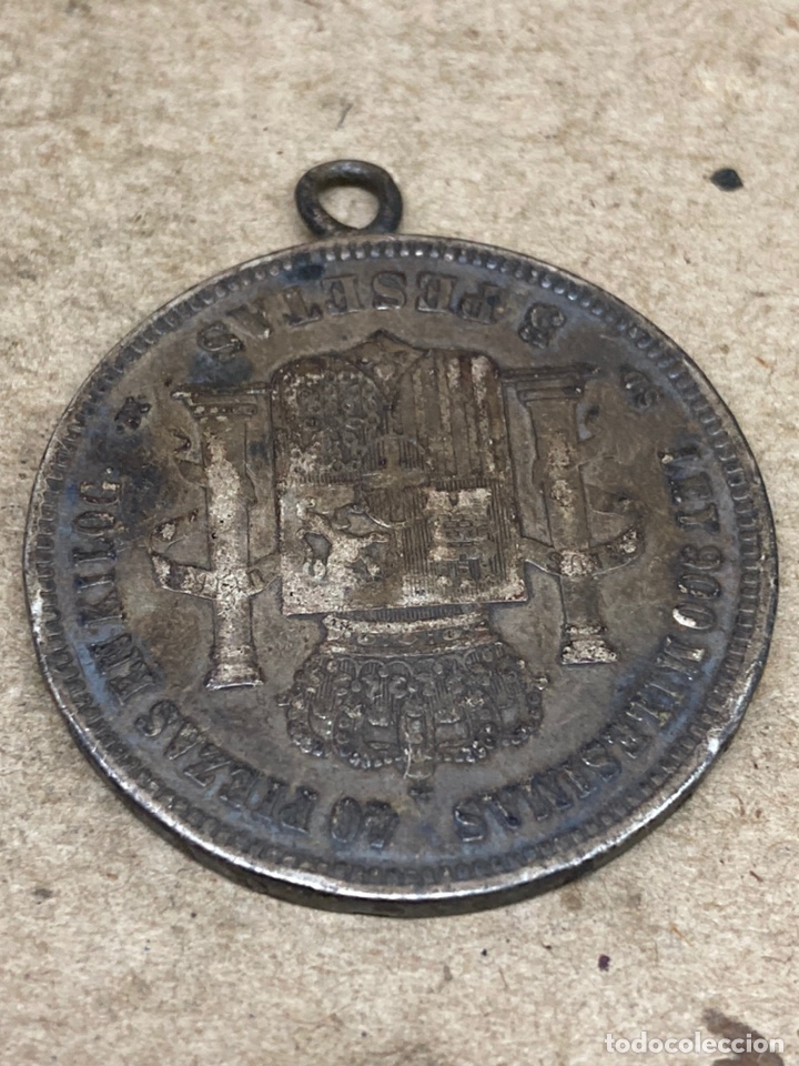 Joyeria: Colgante Moneda de plata 1871 - Foto 2