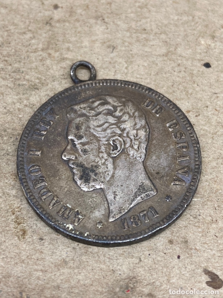 Joyeria: Colgante Moneda de plata 1871 - Foto 1