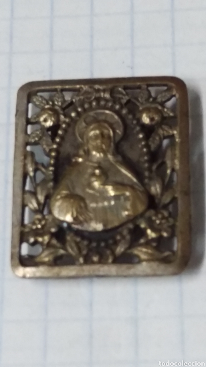 Joyeria: Antiguo pasador religioso para ropa - Foto 1