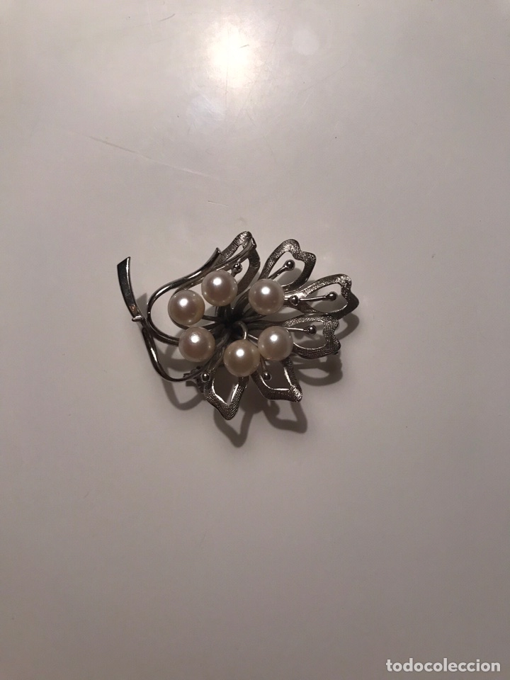 Joyeria: Broche de plata y perlas cultivadas japonesas - Foto 3