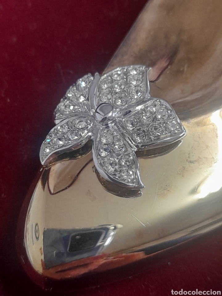 Joyeria: BROCHE DE PLATA DORADA 9 X 3 CM - Foto 2