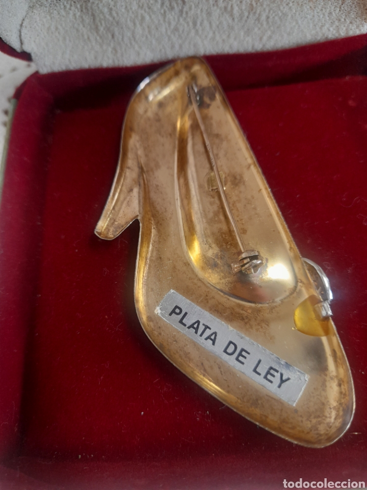 Joyeria: BROCHE DE PLATA DORADA 9 X 3 CM - Foto 3