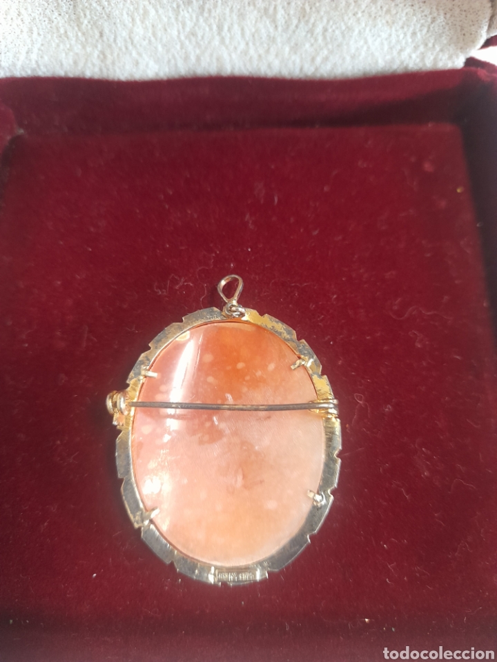 Joyeria: ANTIGUO BROCHE CAMAFEO EN PLATA DORADA - Foto 2