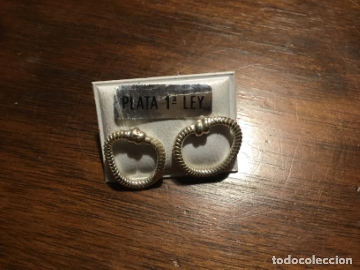 Joyeria: PENDIENTES DE PLATA. VINTAGE. PRESION - Foto 5