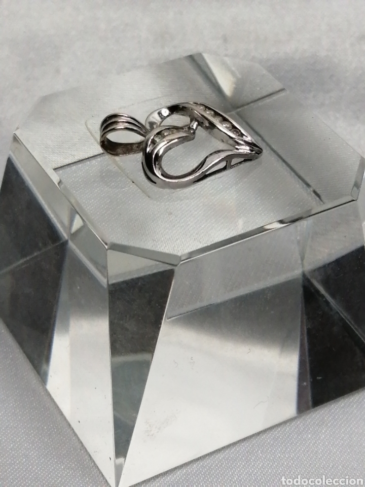 Joyeria: Colgante oro blanco 9k y diamantes - Foto 4