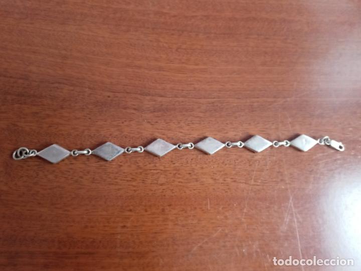 Joyeria: Pulsera de plata y orejitas de mar - rombos conchas narcar - Foto 5