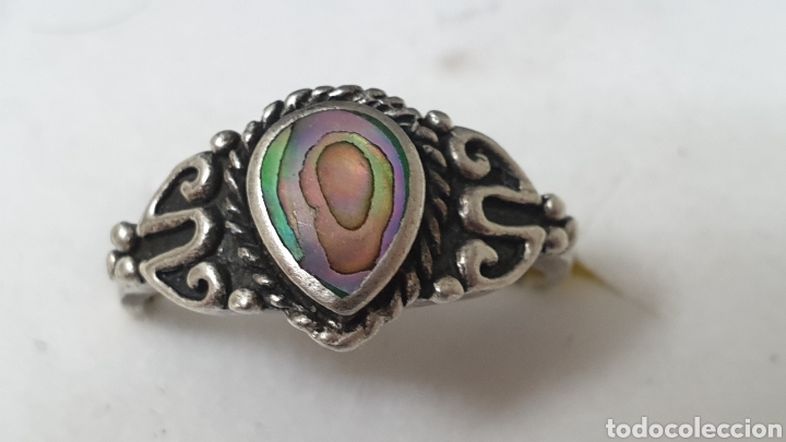 Joyeria: ANILLO DE PLATA 925 CON PIEDRA MULTICOLOR - Foto 2