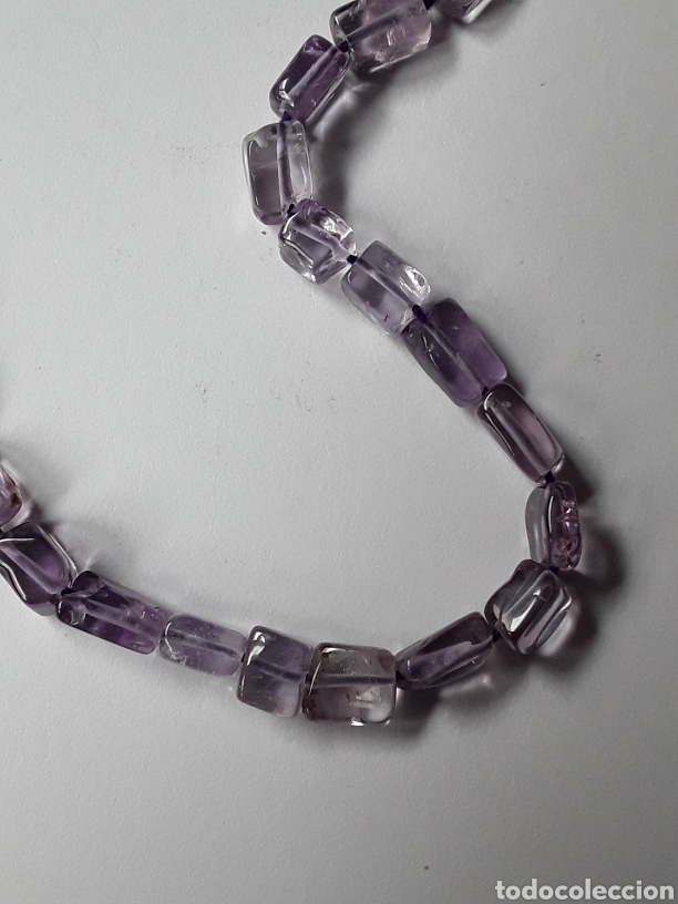 Joyeria: COLLAR HILO DE AMATISTA. NUEVO. - Foto 2
