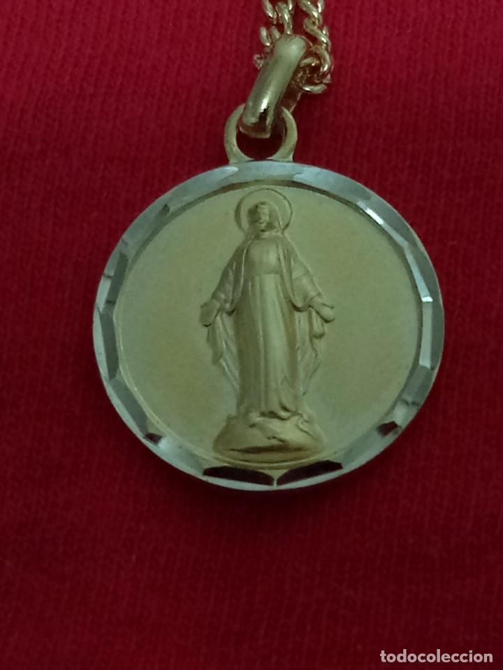 Joyeria: Medalla de la V&iacute;rgen Milagrosa con cadena - Foto 1
