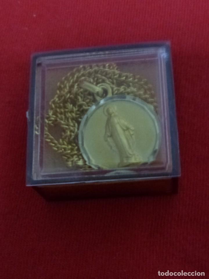 Joyeria: Medalla de la V&iacute;rgen Milagrosa con cadena - Foto 2