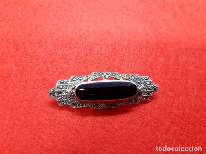 Joyeria: Broche plata y azabache - Foto 1