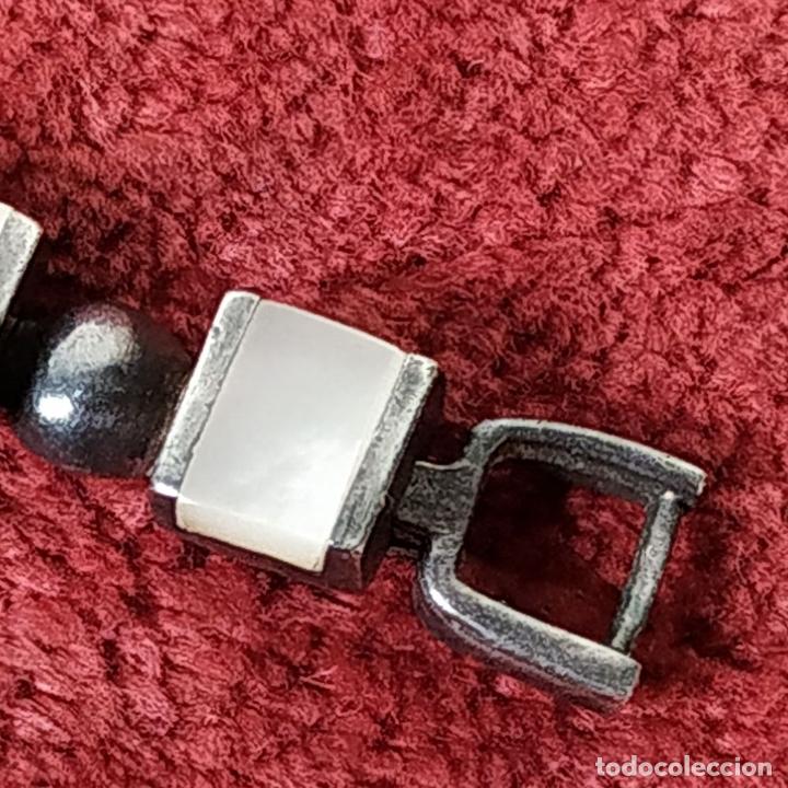 Joyeria: PULSERA DE DAMA. PLATA Y N&Aacute;CAR. ESPA&Ntilde;A. CIRCA 1930 - Foto 8