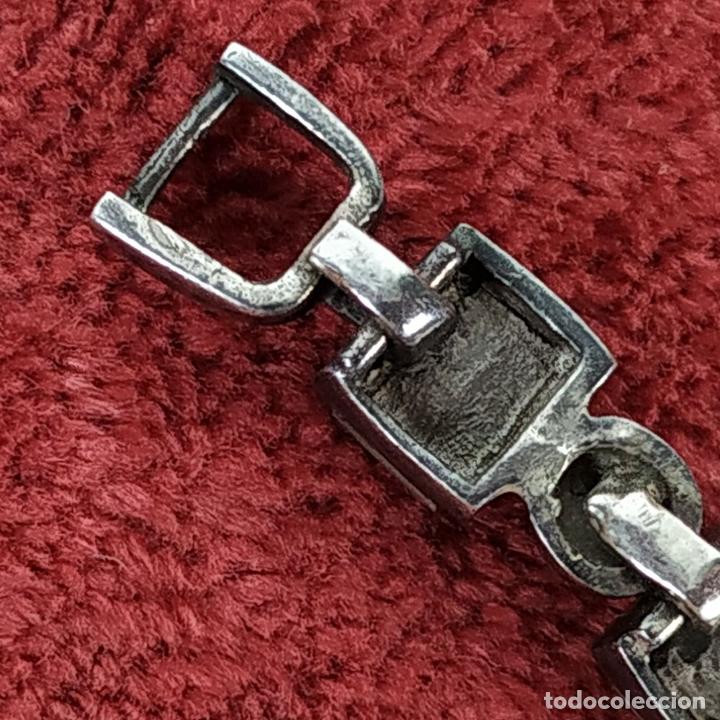 Joyeria: PULSERA DE DAMA. PLATA Y N&Aacute;CAR. ESPA&Ntilde;A. CIRCA 1930 - Foto 9