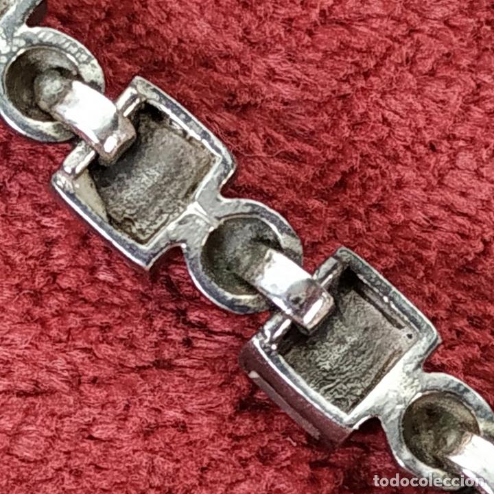 Joyeria: PULSERA DE DAMA. PLATA Y N&Aacute;CAR. ESPA&Ntilde;A. CIRCA 1930 - Foto 10
