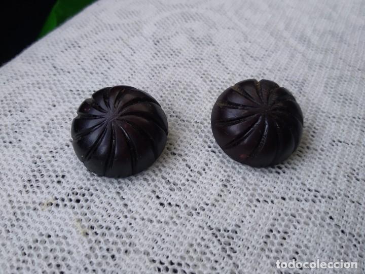 Joyeria: Pendientes clip negros vintage - Foto 1