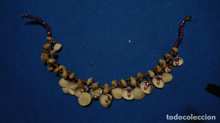 Joyeria: Gargantilla de caracolillos, conchas y perlas - Foto 1