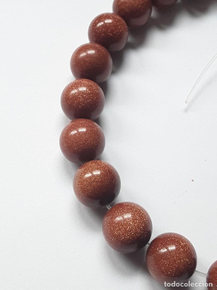 Joyeria: COLLAR HILO AVENTURINA MARRON. NUEVO. - Foto 4
