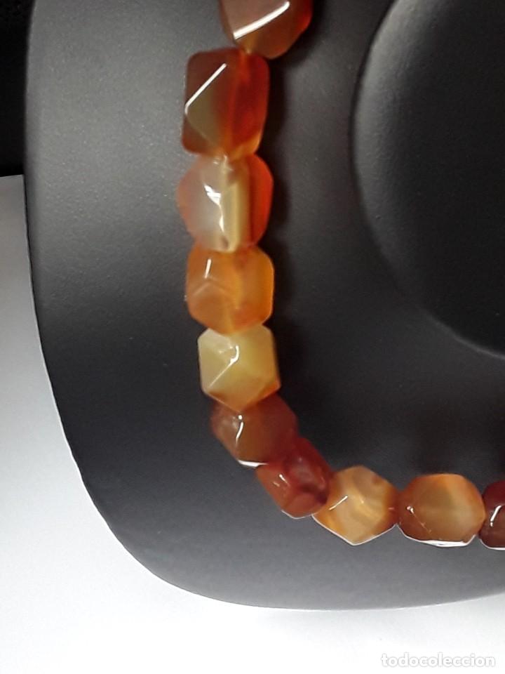 Joyeria: COLLAR HILO CARNEOLA. NUEVO. - Foto 3