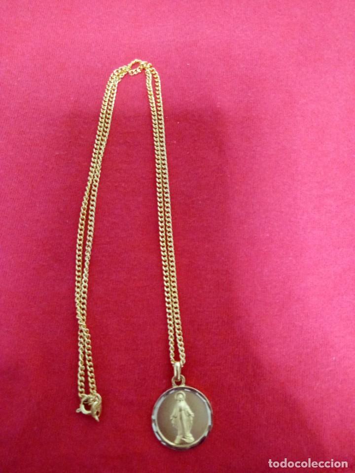 Joyeria: Medalla de la V&iacute;rgen Milagrosa con cadena - Foto 3
