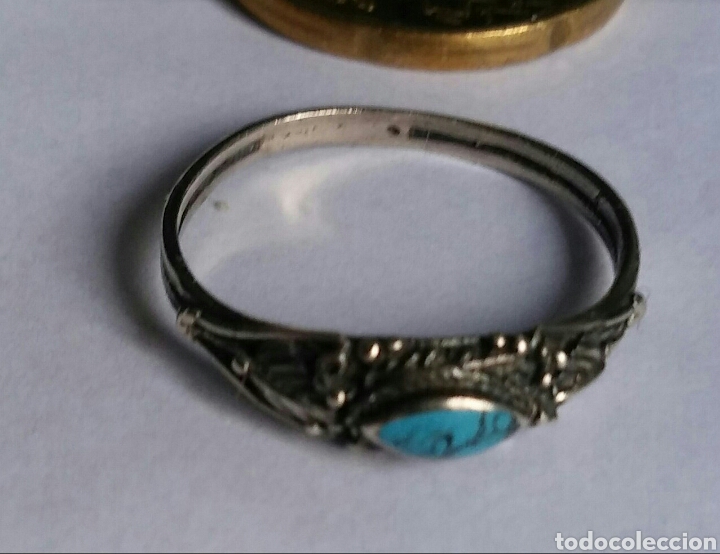Joyeria: Anillo plata y piedra azul - Foto 2