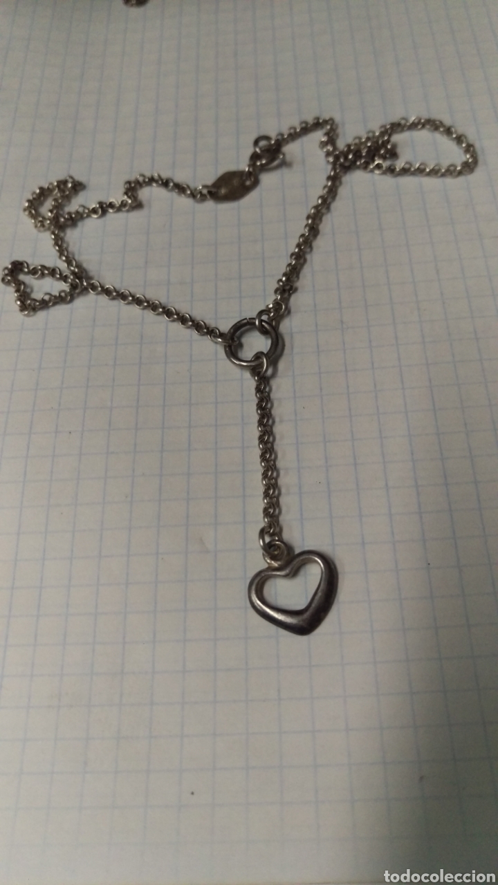 Joyeria: ANTIGUA CADENA CONTRASTADA CON COLGANTE CORAZON. - Foto 1