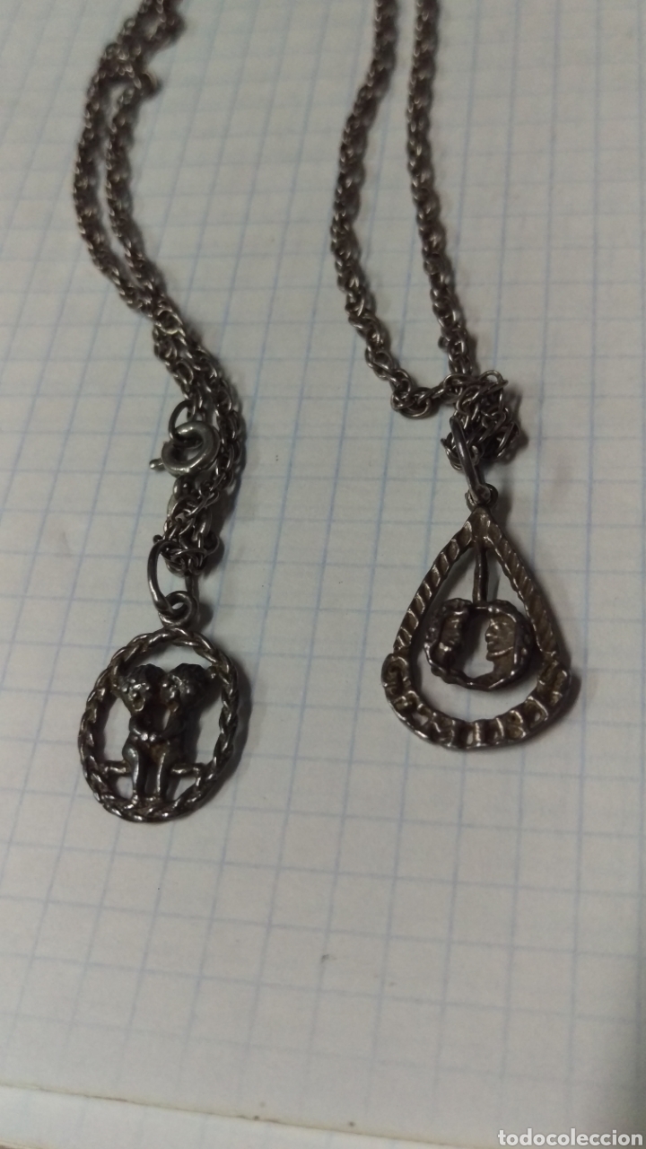 Joyeria: ANTIGUA CADENA CONTRASTADA CON 2 COLGANTES - Foto 1
