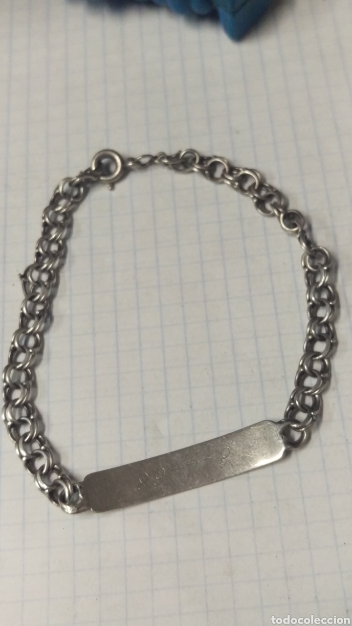 Joyeria: ANTIGUO PULSERA DE PLATA CON CONTRASTE. - Foto 2