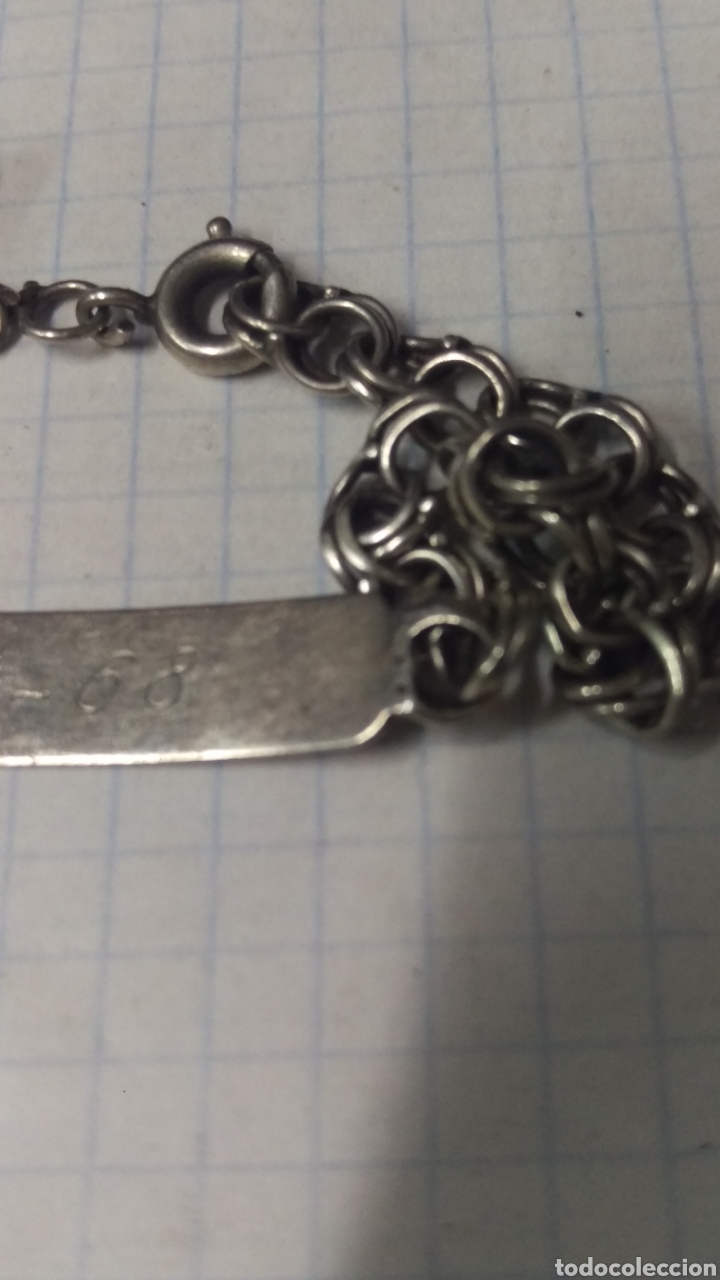 Joyeria: ANTIGUO PULSERA DE PLATA CON CONTRASTE. - Foto 3