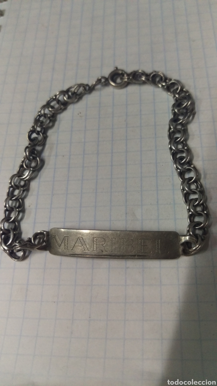 Joyeria: ANTIGUO PULSERA DE PLATA CON CONTRASTE. - Foto 1