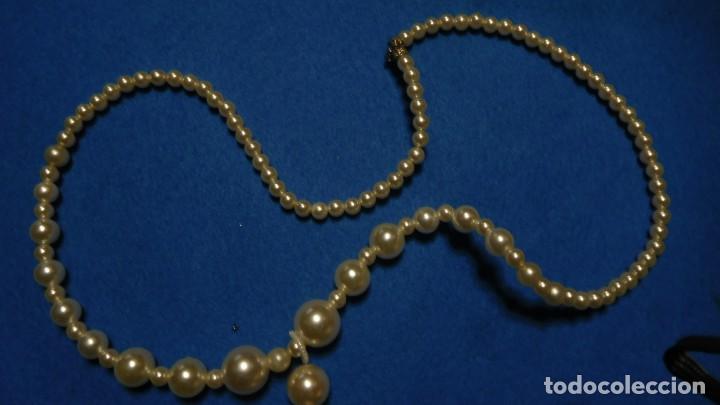 Joyeria: Collar de perlas sintéticas de tamaño progresivo - Foto 1 - 221912915