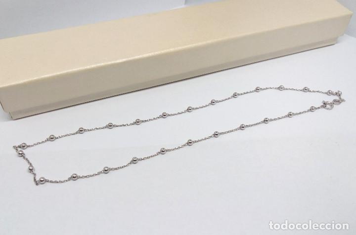 Joyeria: CADENA DE PLATA DE LEY ACABADA EN RODIO - MEDIDA 45 cm. - Foto 4