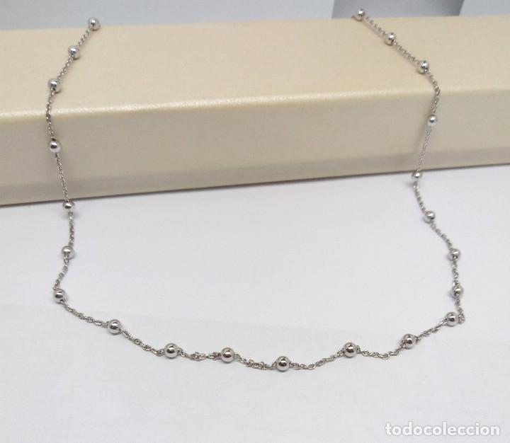 Joyeria: CADENA DE PLATA DE LEY ACABADA EN RODIO - MEDIDA 45 cm - Foto 1