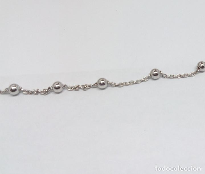 Joyeria: CADENA DE PLATA DE LEY ACABADA EN RODIO - MEDIDA 45 cm - Foto 3