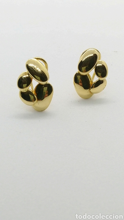 Joyeria: Pendientes en oro amarillo 18 kts. 5,20 grms.