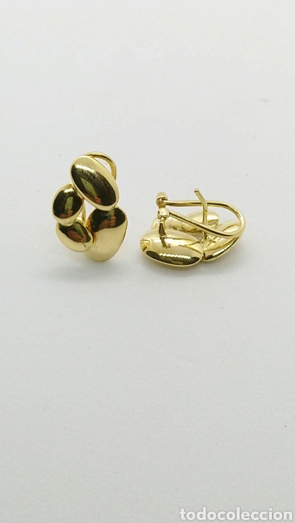 Joyeria: Pendientes en oro amarillo 18 kts. 5,20 grms. - Foto 2