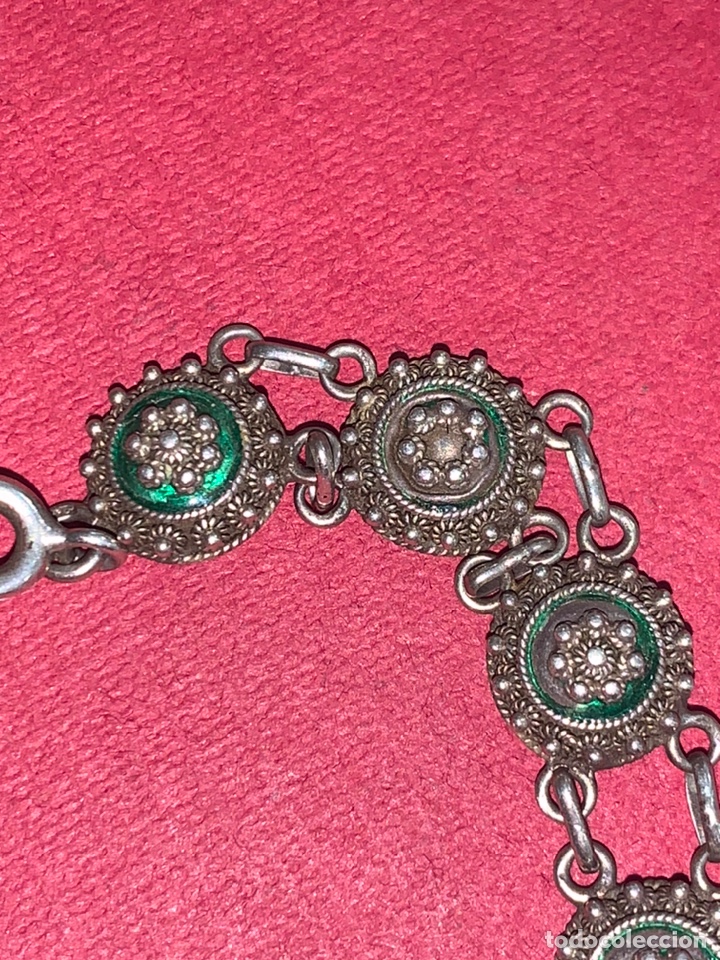 Joyeria: Preciosa pulsera en plata de Ley y esmalte verde - Foto 3