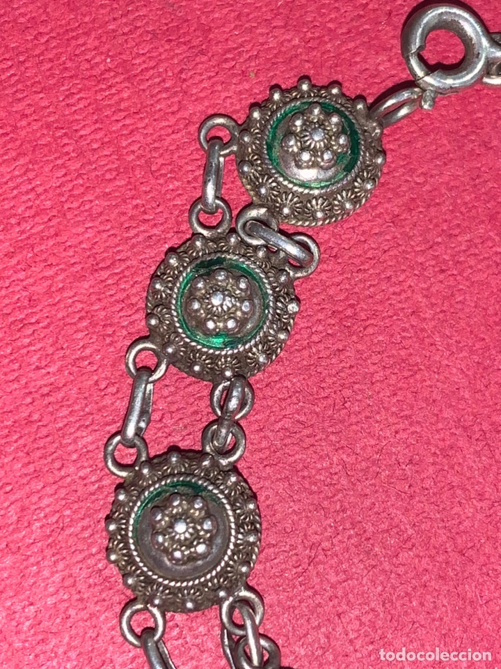 Joyeria: Preciosa pulsera en plata de Ley y esmalte verde - Foto 4