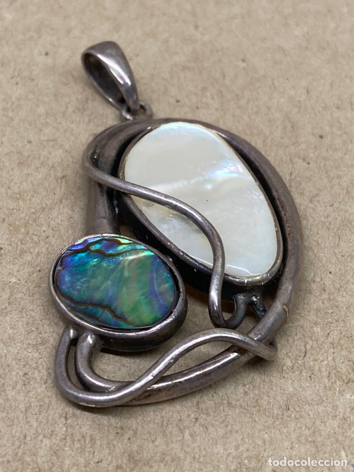 Joyeria: Colgante de plata y n&aacute;car/C43 - Foto 1
