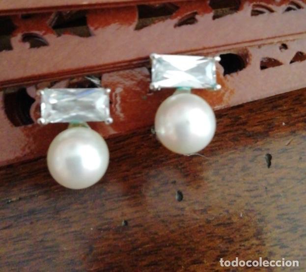 Joyeria: PENDIENTES DE TU Y YO CON PERLAS DE MALLORCA Y CRISTAL - Foto 1