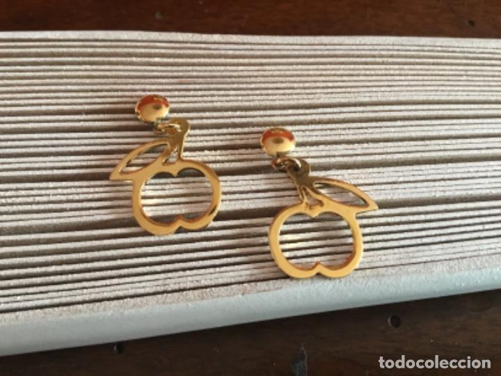 Joyeria: PENDIENTES DE PLATA CHAPADOS EN ORO. MANZANAS - Foto 2