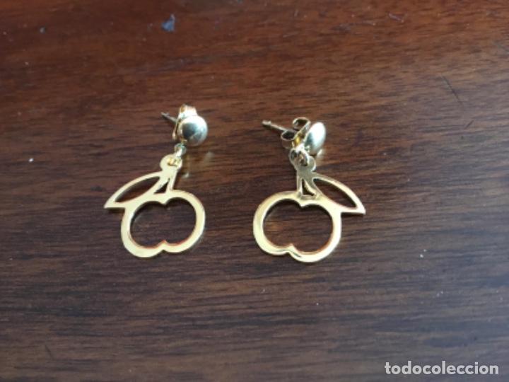 Joyeria: PENDIENTES DE PLATA CHAPADOS EN ORO. MANZANAS - Foto 3