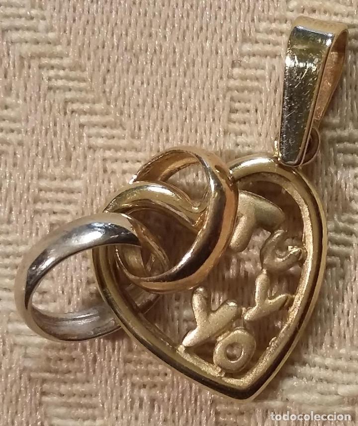 Joyeria: Colgante coraz&oacute;n Oro 18 Kts. - Foto 2
