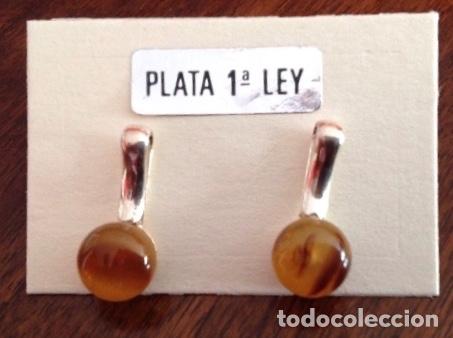Joyeria: PENDIENTES DE PLATA DE LEY Y CONCHA - Foto 1