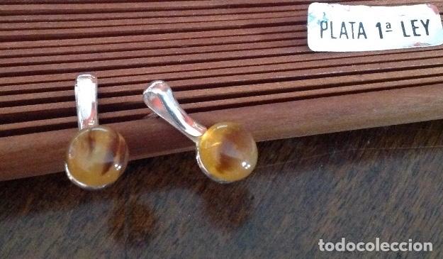 Joyeria: PENDIENTES DE PLATA DE LEY Y CONCHA - Foto 2